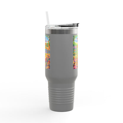 Lani™ 40oz Insulated Travel Mug – "Adventure Starts With Us!" Graphic