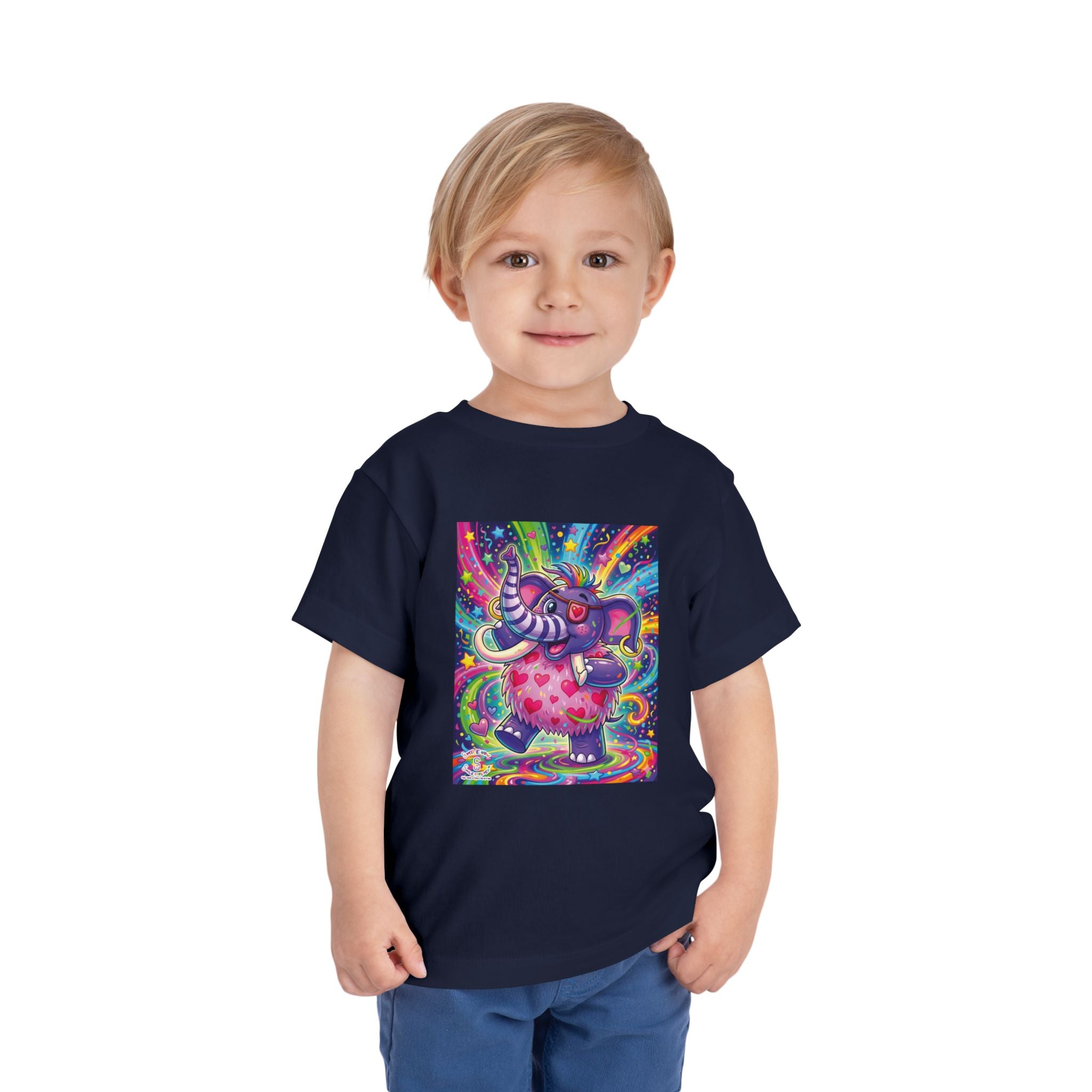 Piklez™ Toddler Short Sleeve Tee – "Born to Celebrate!" Graphic Shirt | Smile Universe Collection