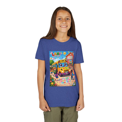 Lani™ Youth Short Sleeve Tee – "Let's Sing Happiness Together!" Graphic