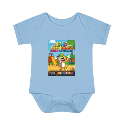 Potz™ Infant Baby Rib Bodysuit – "My ADHD Means Always Dreaming, Highly Determined" Graphic Onesie | Smile Universe Collection