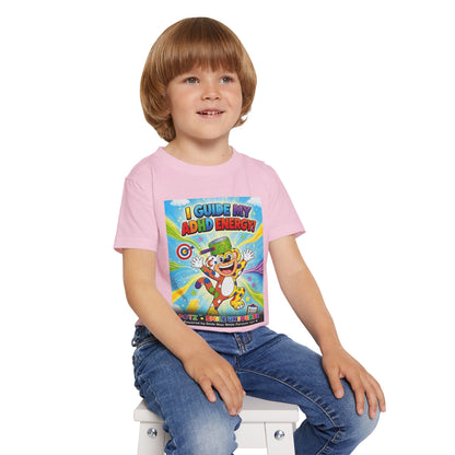 Potz™ Heavy Cotton™ Toddler T-Shirt – "I Guide My ADHD Energy!" Graphic Tee | Smile Universe Collection