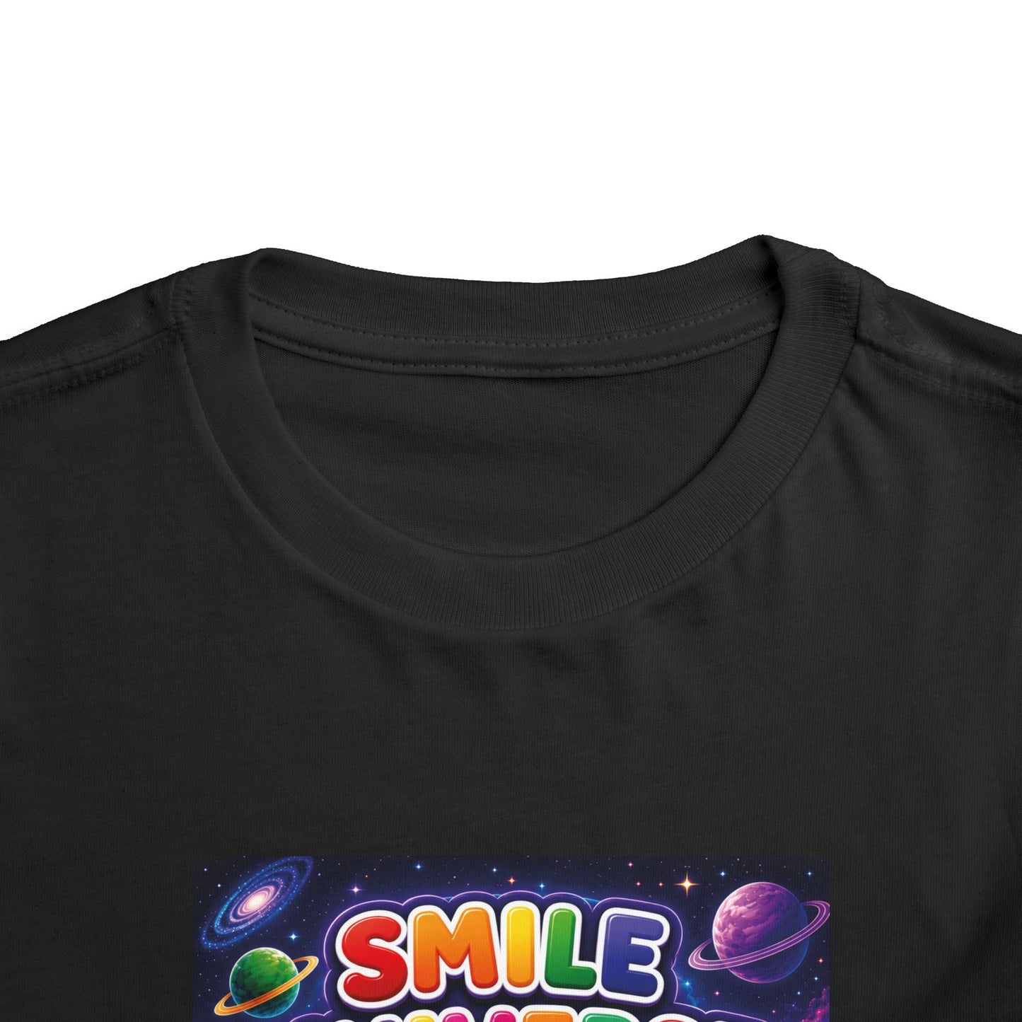 Smile Universe™ Toddler Short Sleeve Tee – "Where Being Different is CELEBRATED!" Graphic