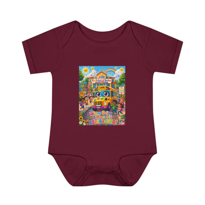 Lani™ Infant Baby Rib Bodysuit – "Where Being Different is CELEBRATED!" Graphic