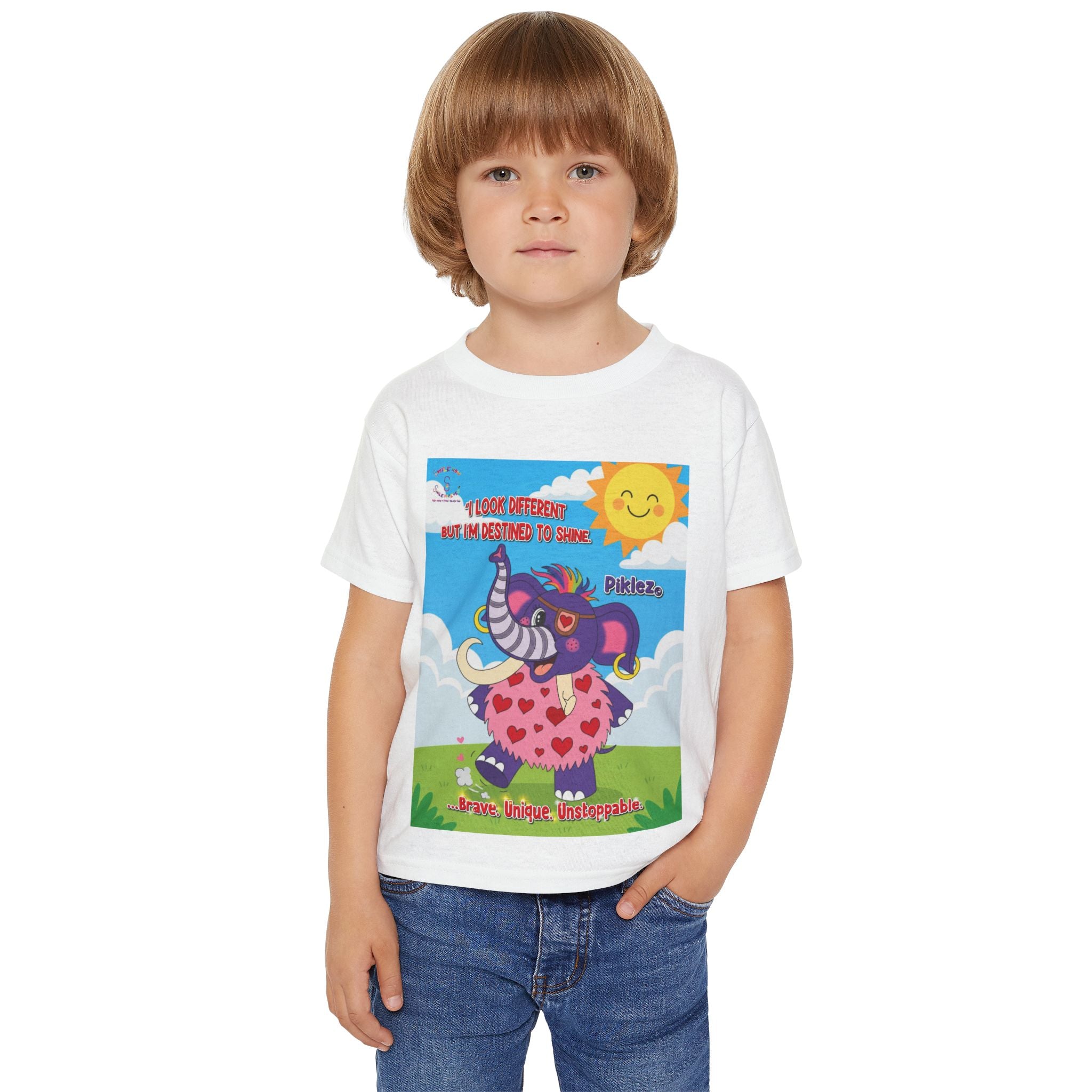 Piklez™ Toddler T-Shirt – “Destined to Shine” Kids Graphic Tee | Smile Universe Collection