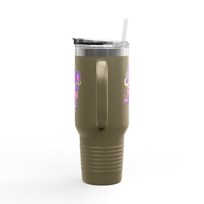 Piklez™ 40oz Insulated Travel Mug – "Full of Love!" Graphic | Smile Universe Collection