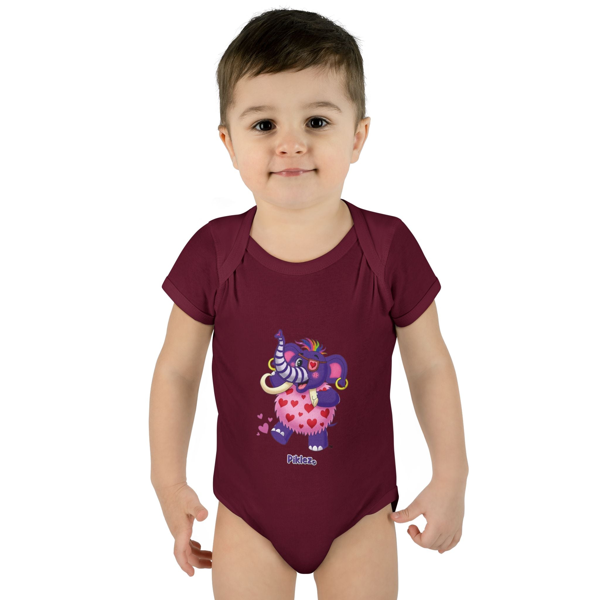 Piklez™ Infant Baby Rib Bodysuit – "Full of Love!" Graphic | Smile Universe Collection