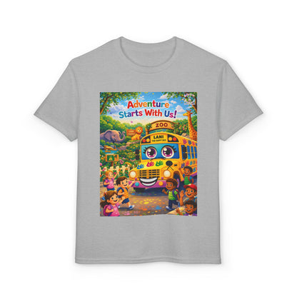 Lani™ Youth DryBlend® T-Shirt – "Adventure Starts With Us!" Graphic