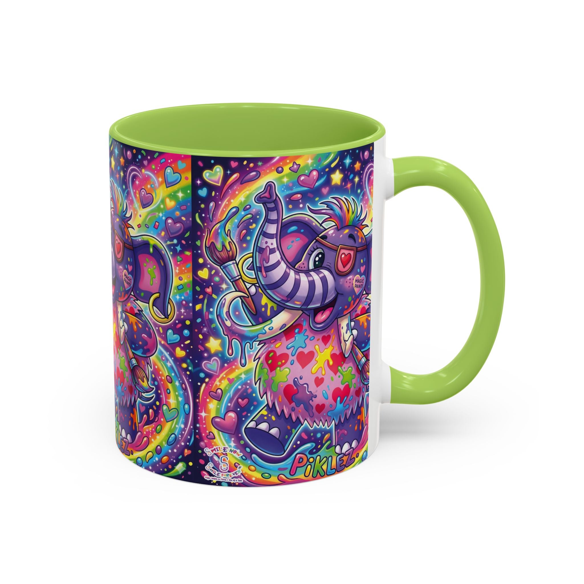 Piklez™ 15oz Ceramic Mug – "Magic Paint!" Graphic | Smile Universe Collection