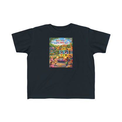 Lani™ Toddler's Fine Jersey Tee – "Adventure Starts With Us!" Graphic