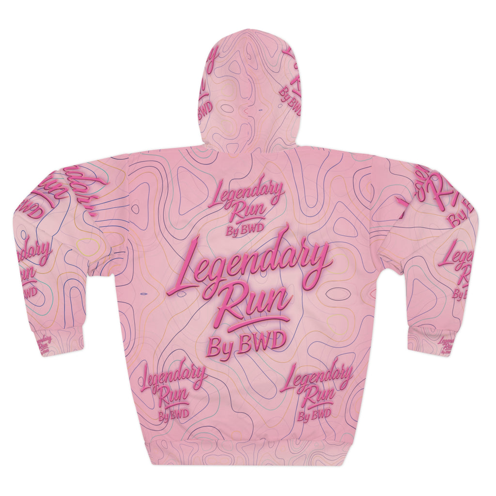 Legendary Run All-Over Print Hoodie — Pullover