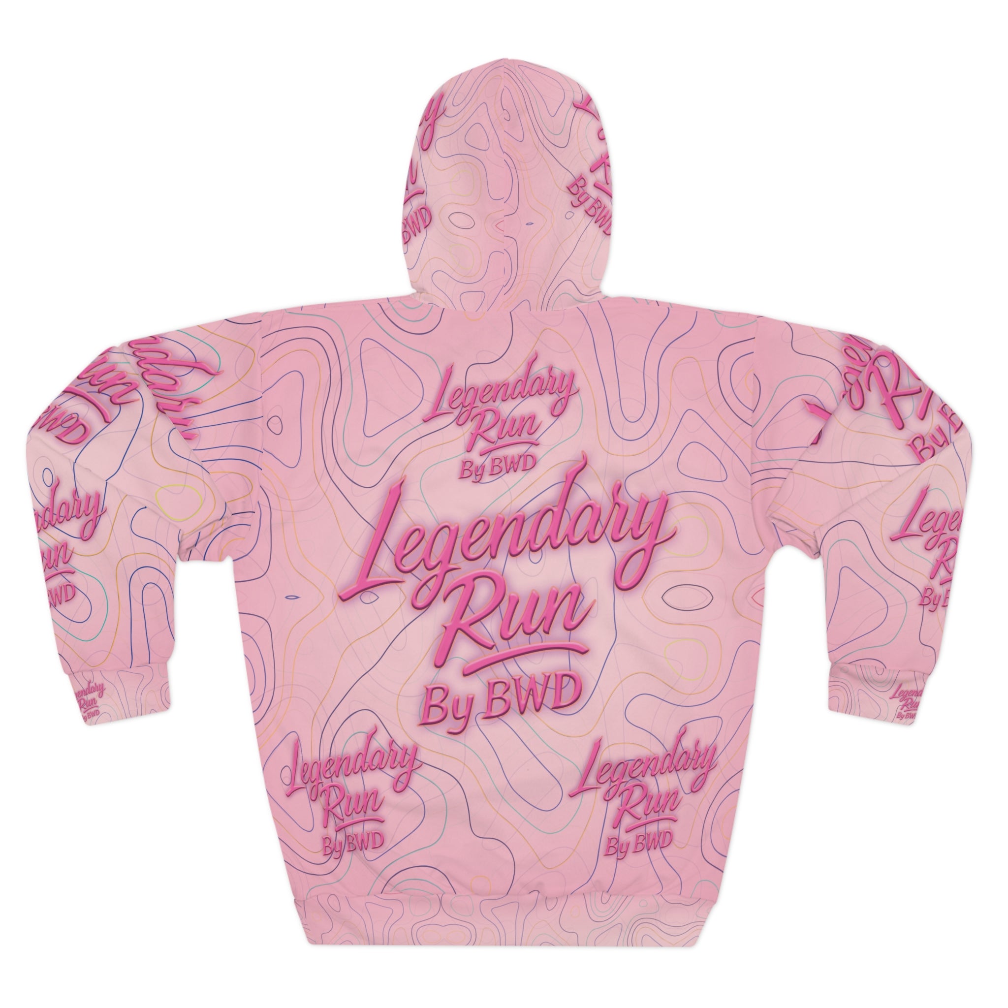 Legendary Run All-Over Print Hoodie — Pullover