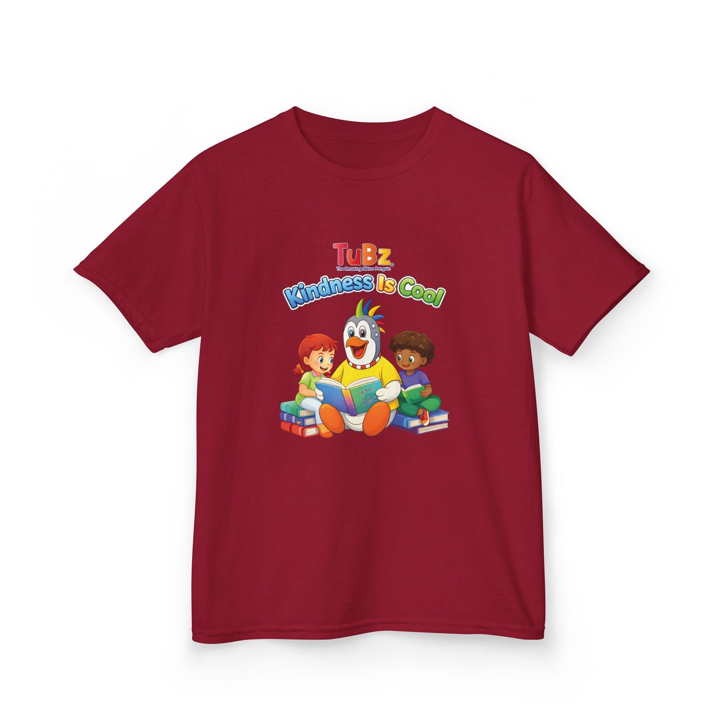 TuBz™ "Kindness Is Cool" Kids T-Shirt - Positive Message Graphic Tee | Smile Universe TuBz4Kidz