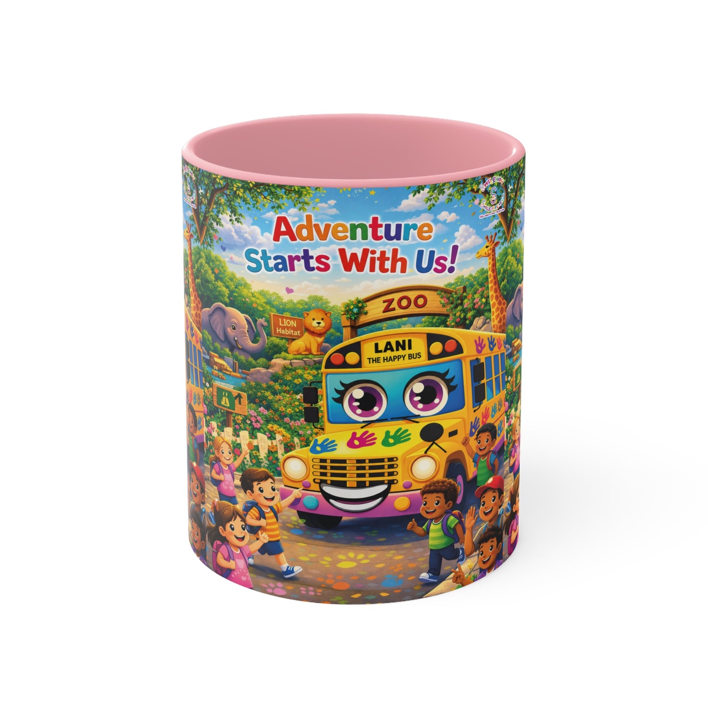 Lani™ Accent Mug – "Adventure Starts With Us!" Graphic