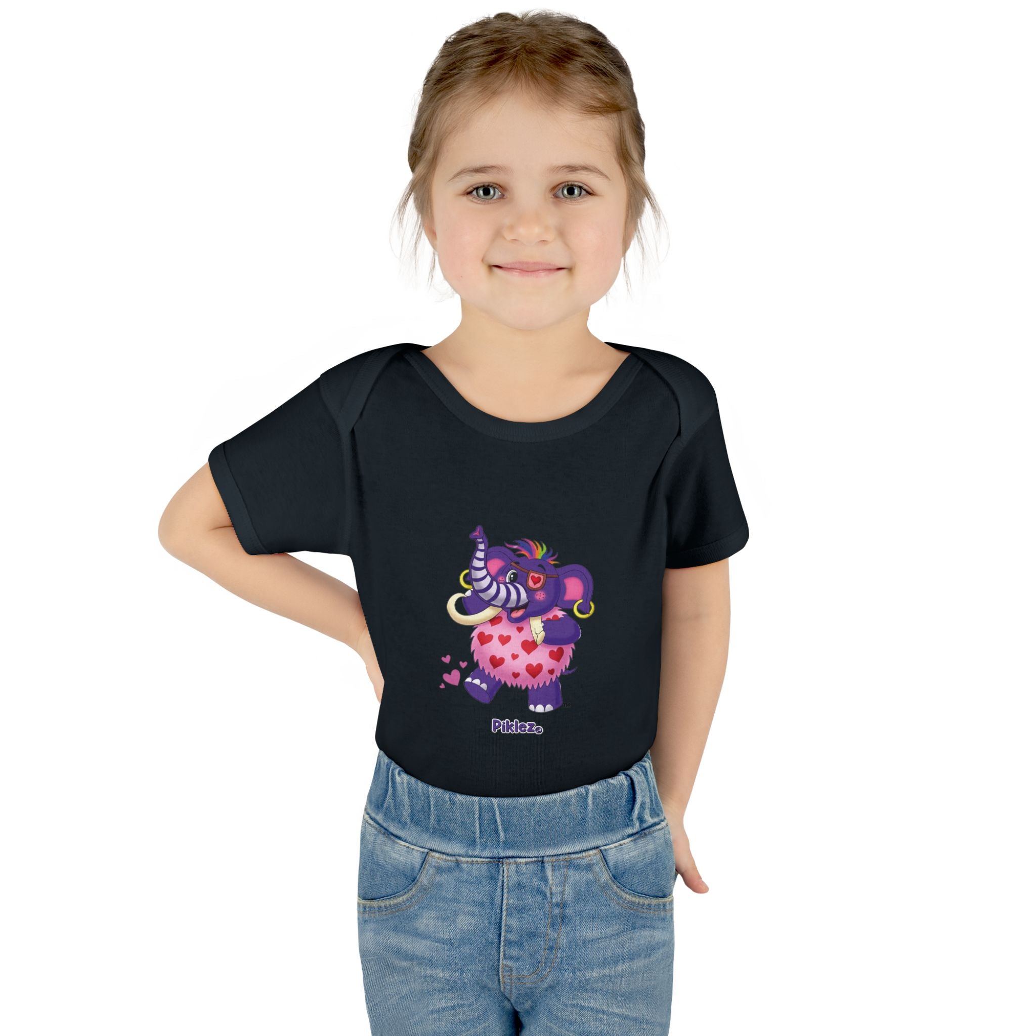 Piklez™ Infant Baby Rib Bodysuit – "Full of Love!" Graphic | Smile Universe Collection