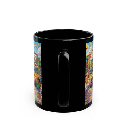 Lani™ Black Mug (11oz & 15oz) – "Where Being Different is CELEBRATED!" Graphic