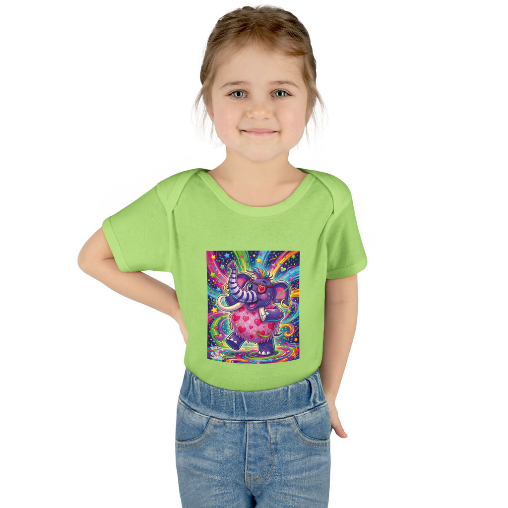 Piklez™ Infant Baby Rib Bodysuit – "Born to Celebrate!" Graphic | Smile Universe Collection