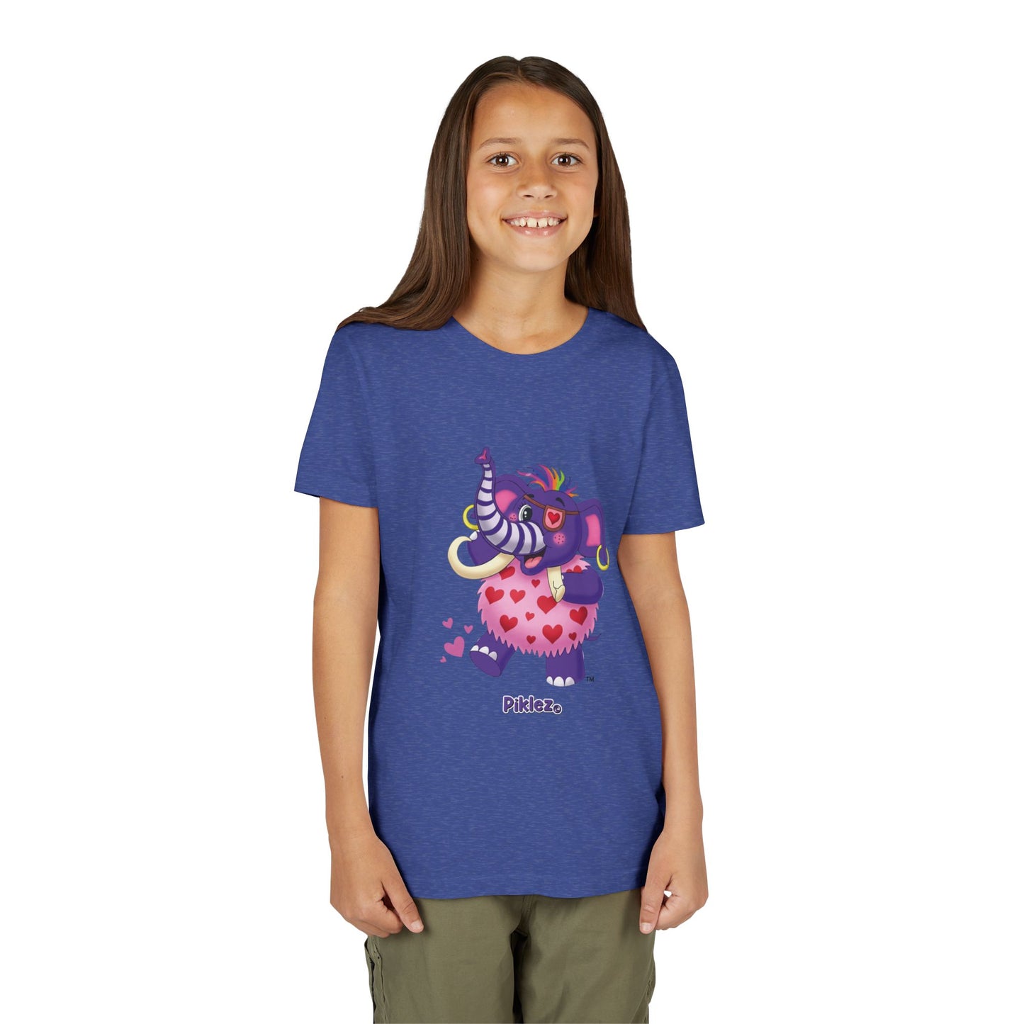 Piklez™ Youth Short Sleeve Tee – "Full of Love!" Graphic Shirt | Smile Universe Collection