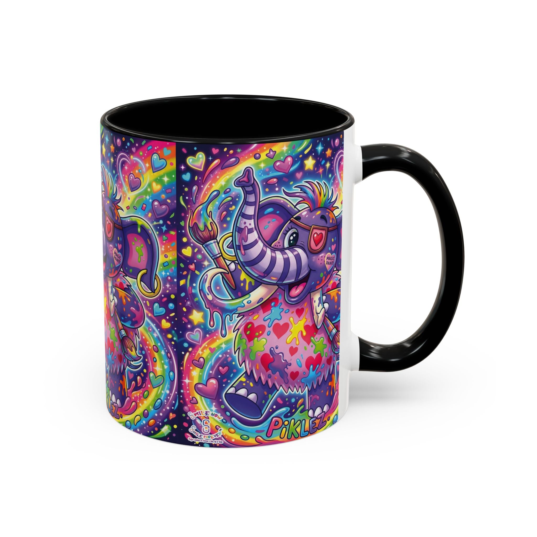 Piklez™ 15oz Ceramic Mug – "Magic Paint!" Graphic | Smile Universe Collection