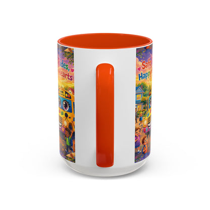 Lani™ Colorful Mug (11oz & 15oz) – "Safe Rides, Happy Hearts" Graphic