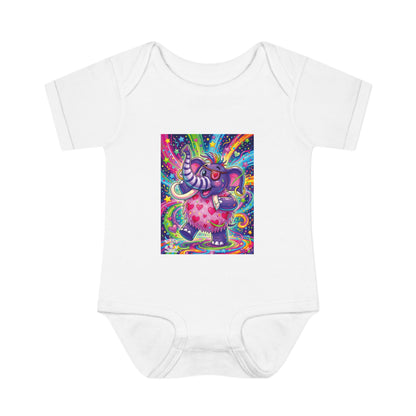 Piklez™ Infant Baby Rib Bodysuit – "Born to Celebrate!" Graphic | Smile Universe Collection