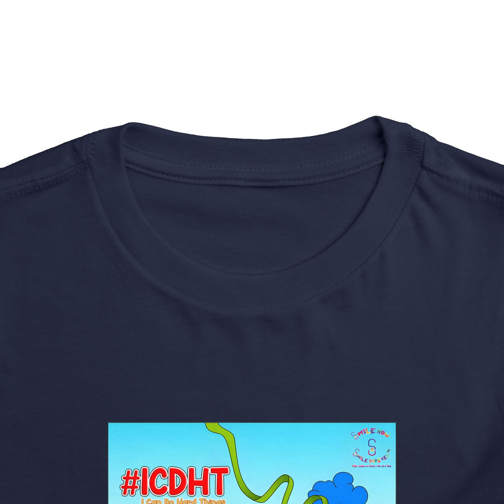 TuBz™ "I Can Do Hard Things" Toddler T-Shirt | Toddler Short Sleeve Tee  - Positive Kids Graphic Tee