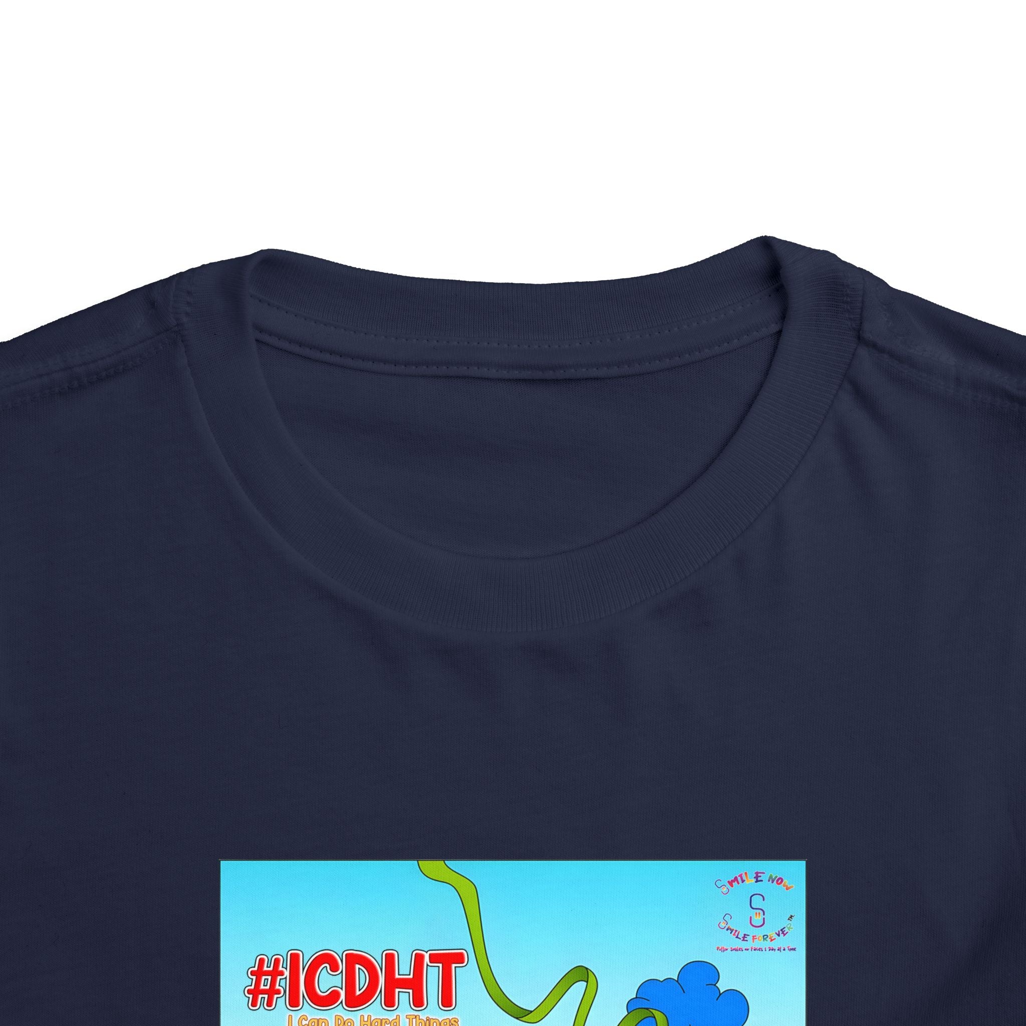 TuBz™ "I Can Do Hard Things" Toddler T-Shirt | Toddler Short Sleeve Tee  - Positive Kids Graphic Tee