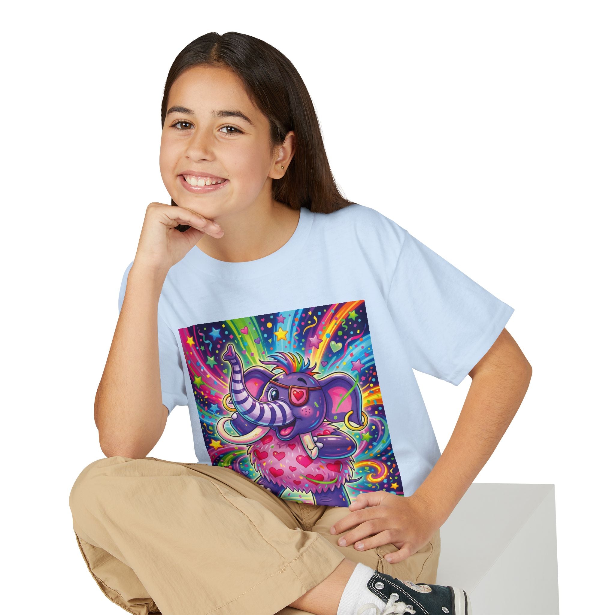 Piklez™ Youth DryBlend® T-Shirt – "Born to Celebrate!" Graphic Shirt | Smile Universe Collection