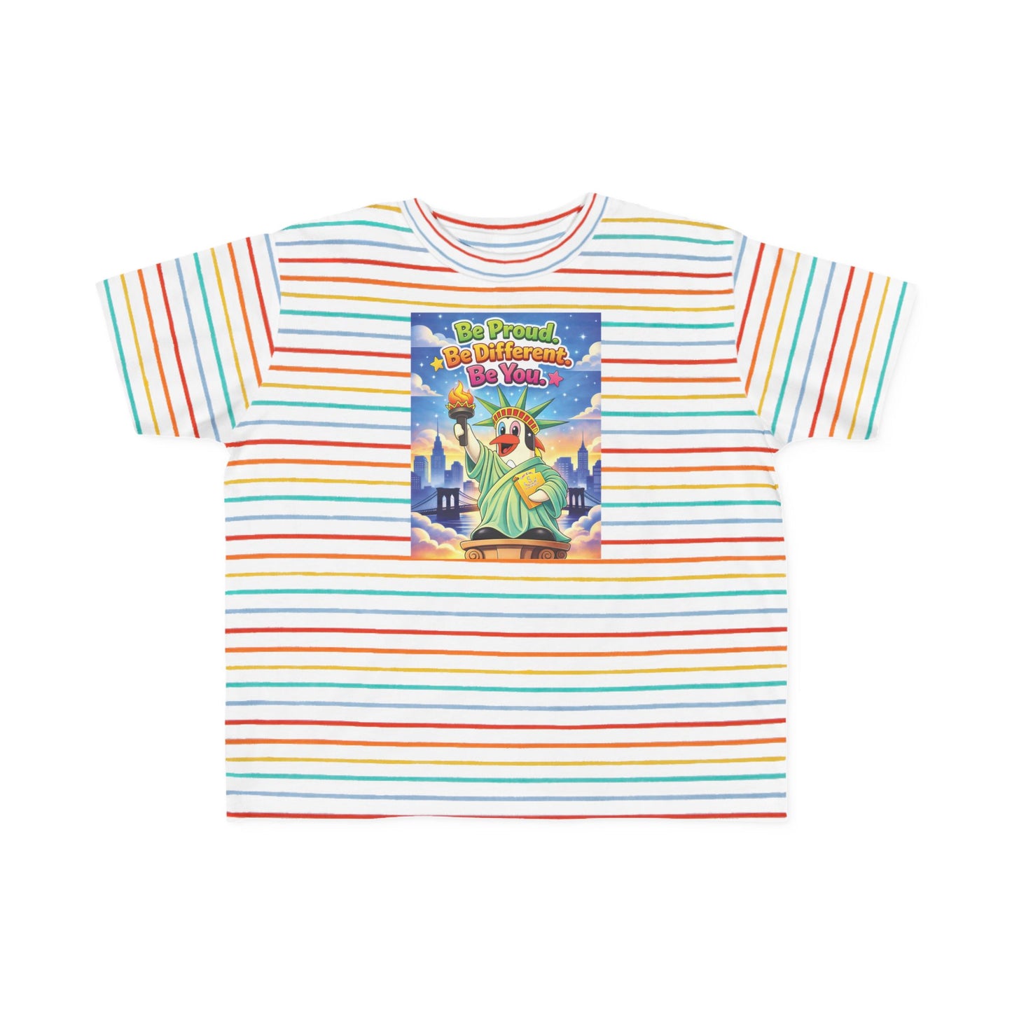 TuBz™ "Be Proud. Be Different. Be You." Kids T-Shirt - Inspirational Graphic Tee