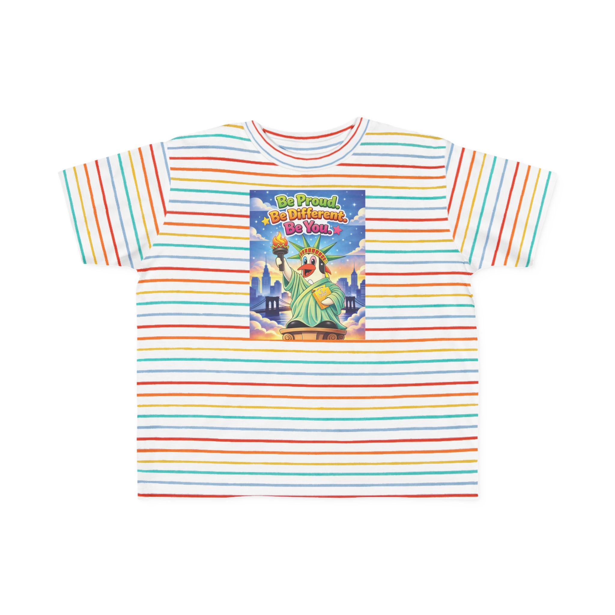 TuBz™ "Be Proud. Be Different. Be You." Kids T-Shirt - Inspirational Graphic Tee