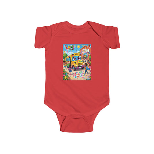 Lani™ Infant Fine Jersey Bodysuit – "Let's Sing Happiness Together!" Graphic