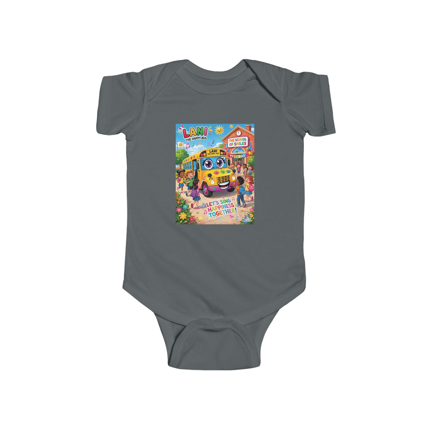 Lani™ Infant Fine Jersey Bodysuit – "Let's Sing Happiness Together!" Graphic