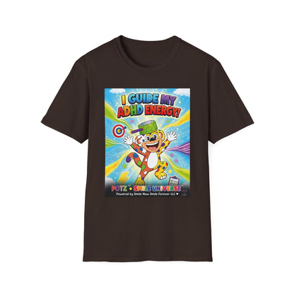 Potz™ Unisex Softstyle T-Shirt – "I Guide My ADHD Energy!" Graphic Tee | Smile Universe Collection