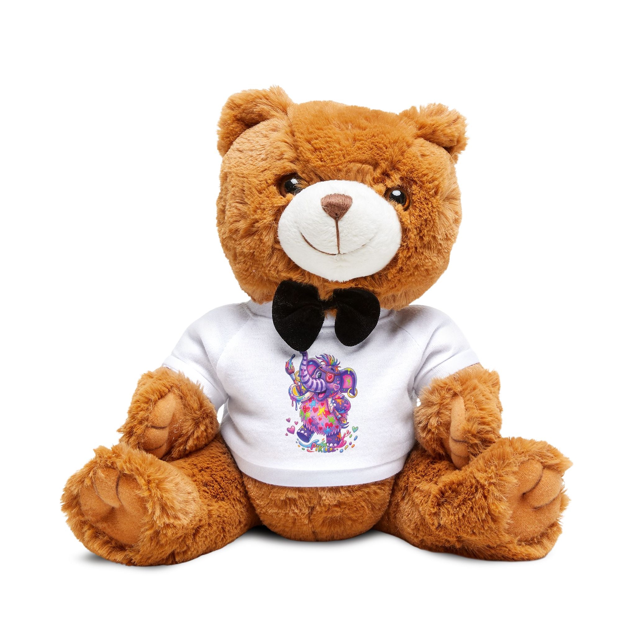 Piklez™ Teddy Bear with T-Shirt – "Magic Paint!" Graphic | Smile Universe Collection