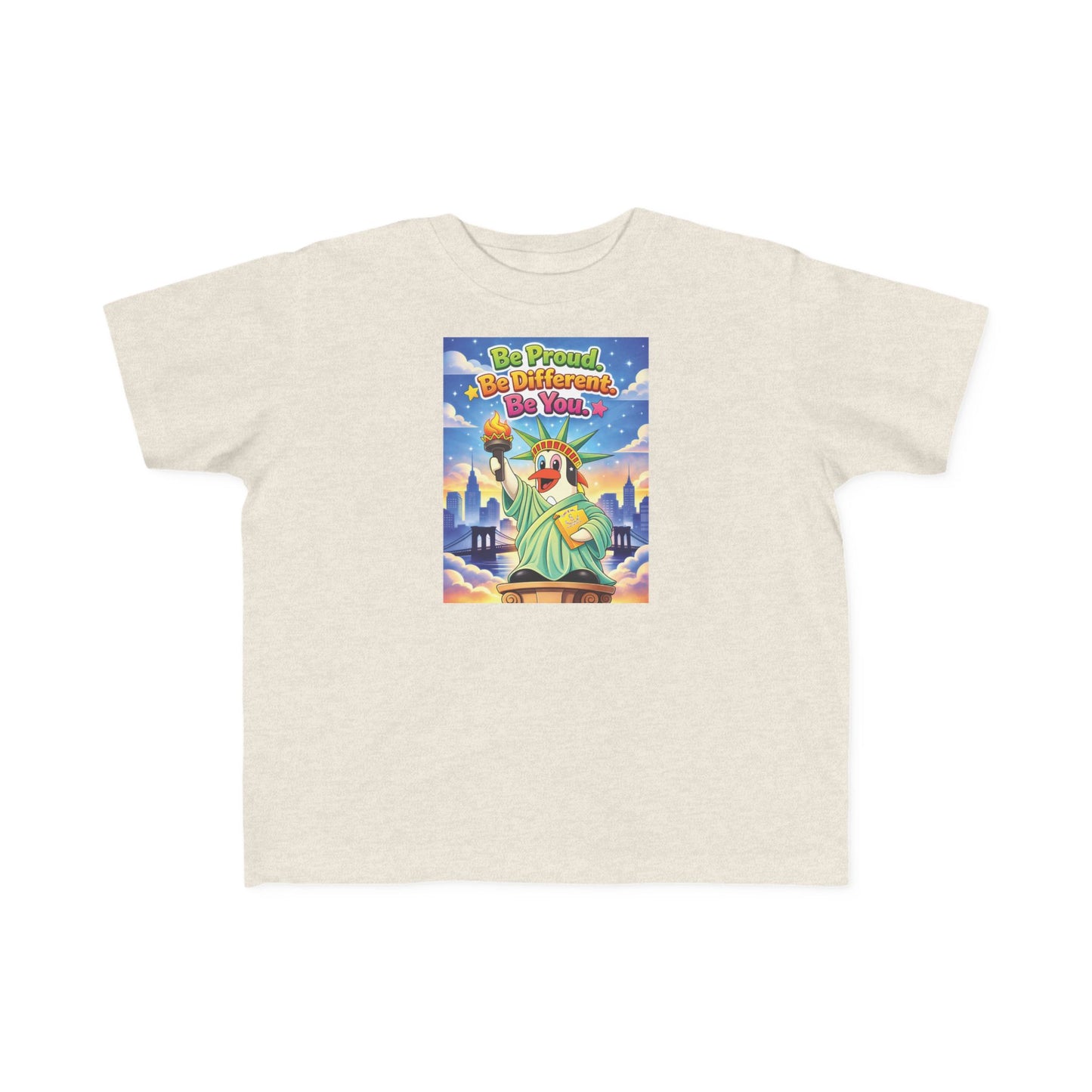 TuBz™ "Be Proud. Be Different. Be You." Kids T-Shirt - Inspirational Graphic Tee