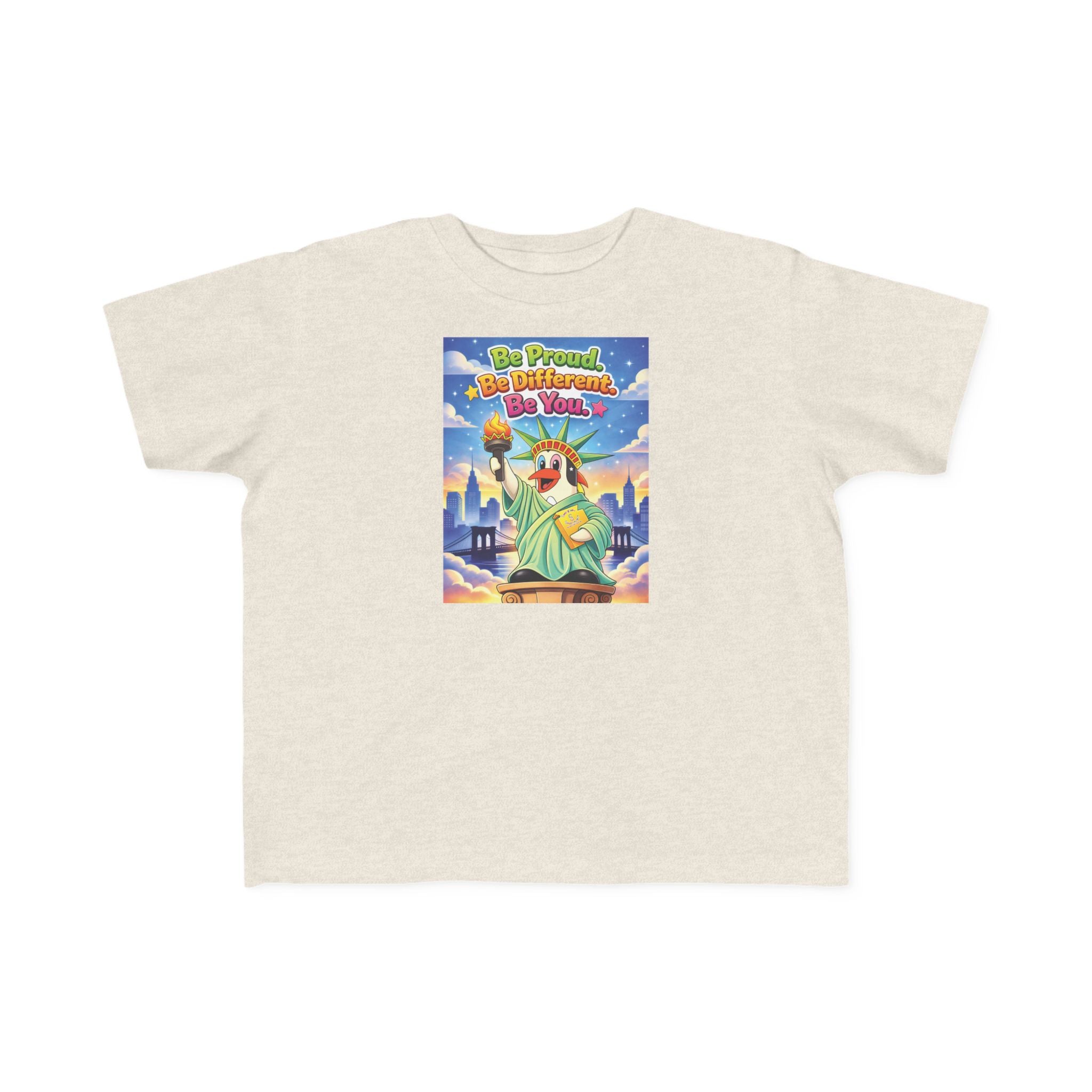 TuBz™ "Be Proud. Be Different. Be You." Kids T-Shirt - Inspirational Graphic Tee