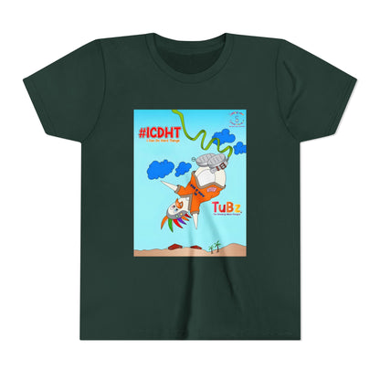 TuBz™ "I Can Do Hard Things" Youth T-Shirt | Youth Short Sleeve Tee - Motivational Kids Graphic Tee