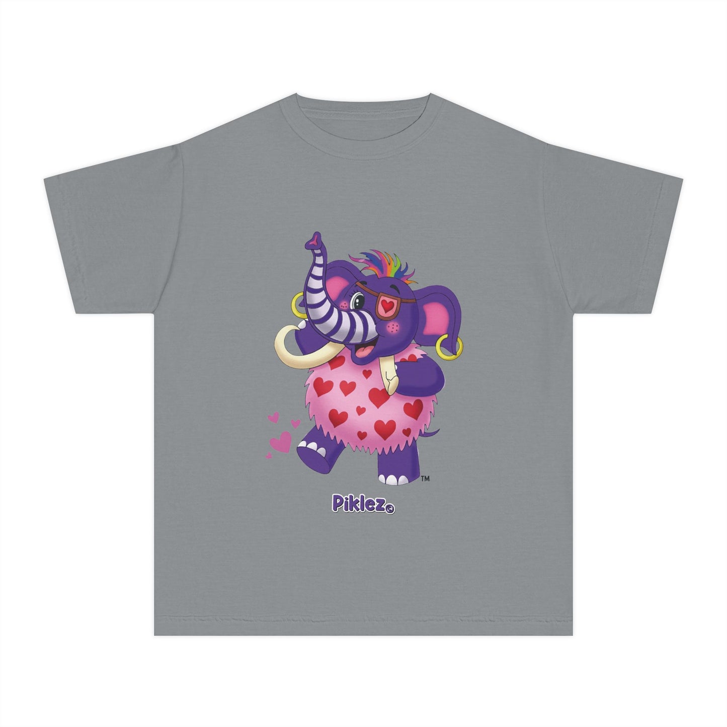 Piklez™ Youth Midweight Tee – "Full of Love!" Graphic Shirt | Smile Universe Collection