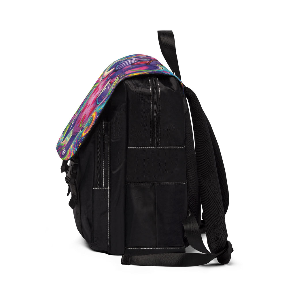 Piklez™ Unisex Casual Shoulder Backpack – "Born to Celebrate!" Graphic | Smile Universe Collection