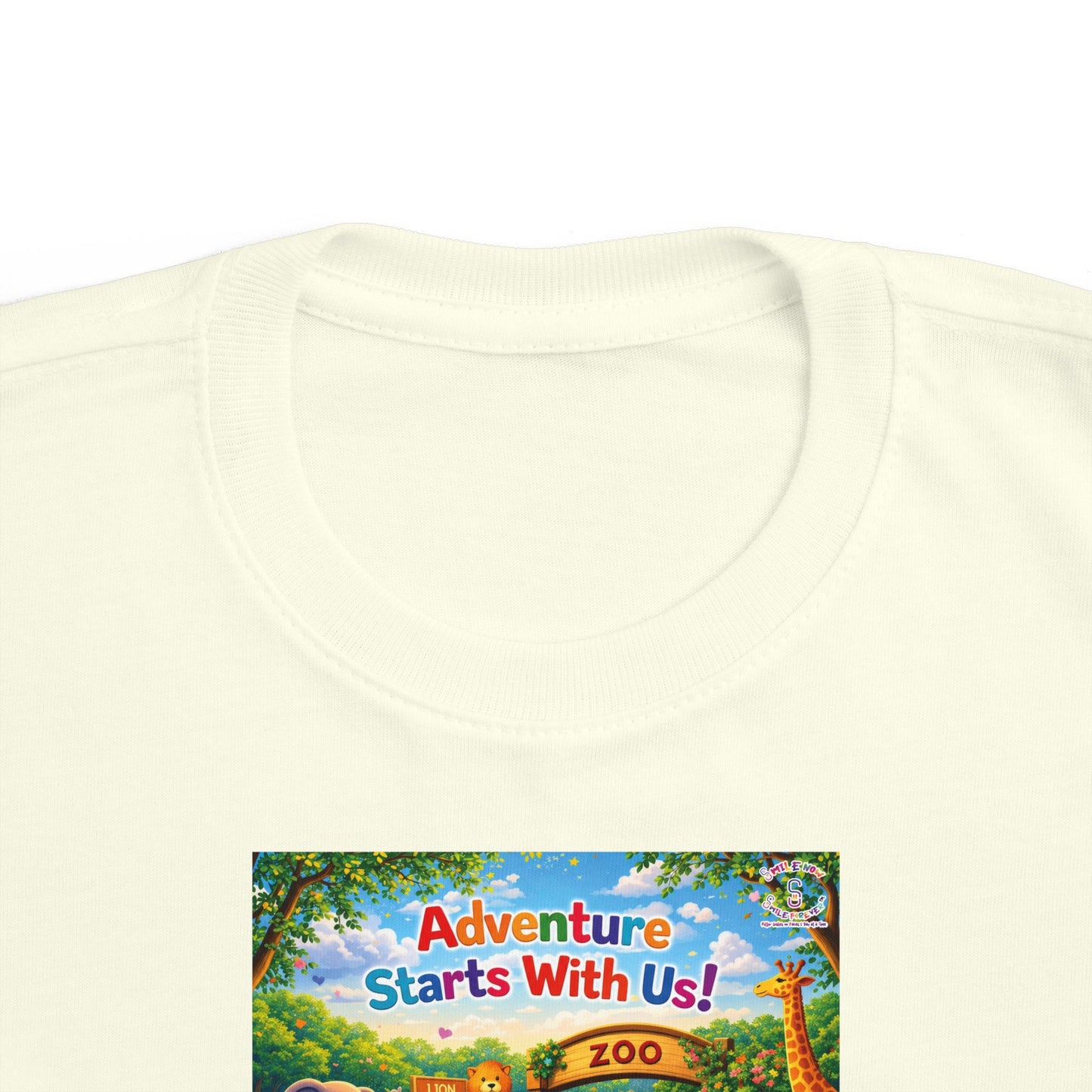 Lani™ Toddler's Fine Jersey Tee – "Adventure Starts With Us!" Graphic