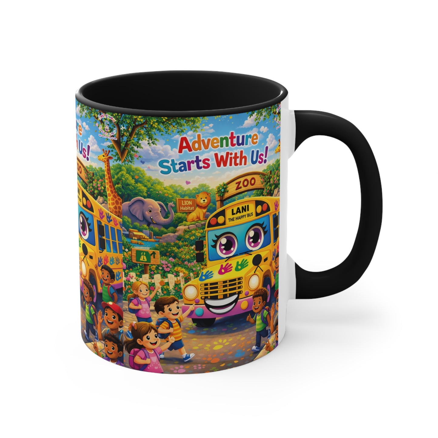 Lani™ Accent Mug – "Adventure Starts With Us!" Graphic