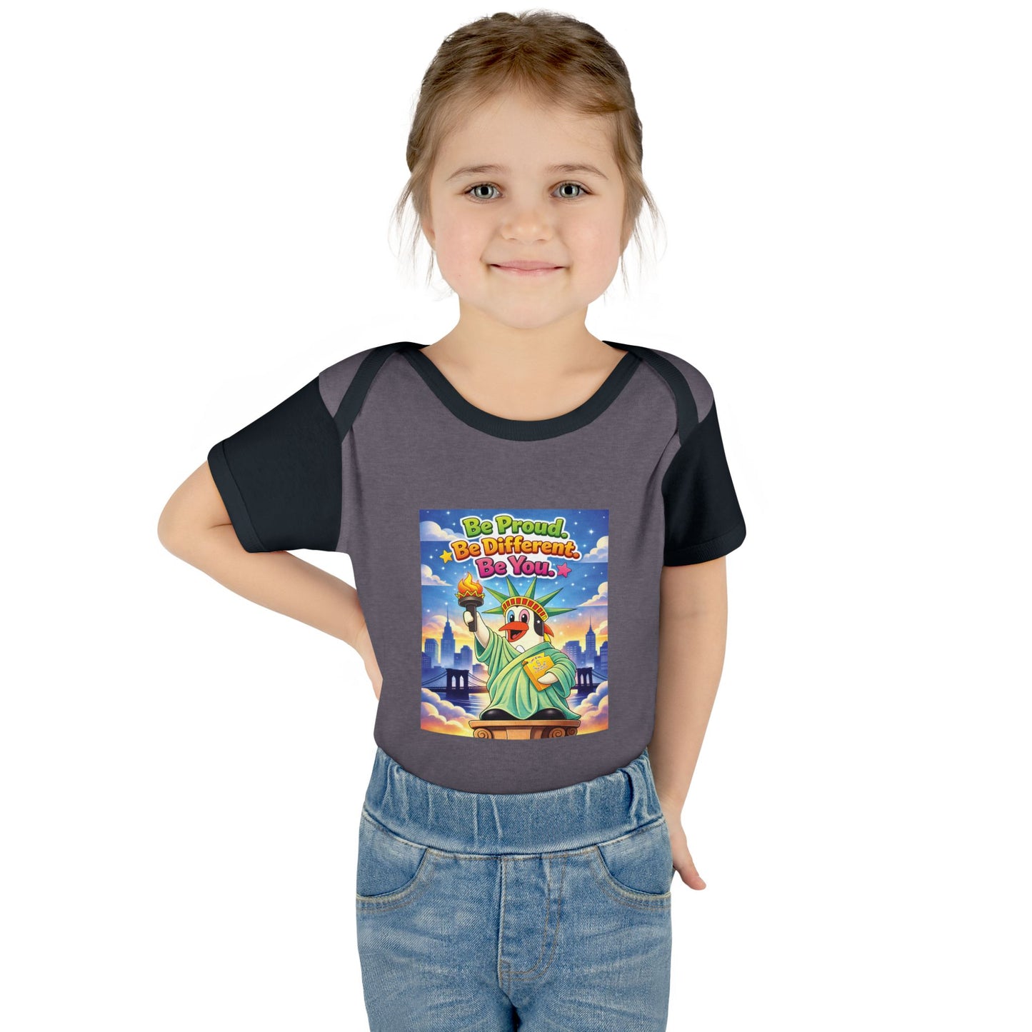 TuBz™ "Be Proud. Be Different. Be You." Infant Bodysuit - Inspirational Baby Onesie