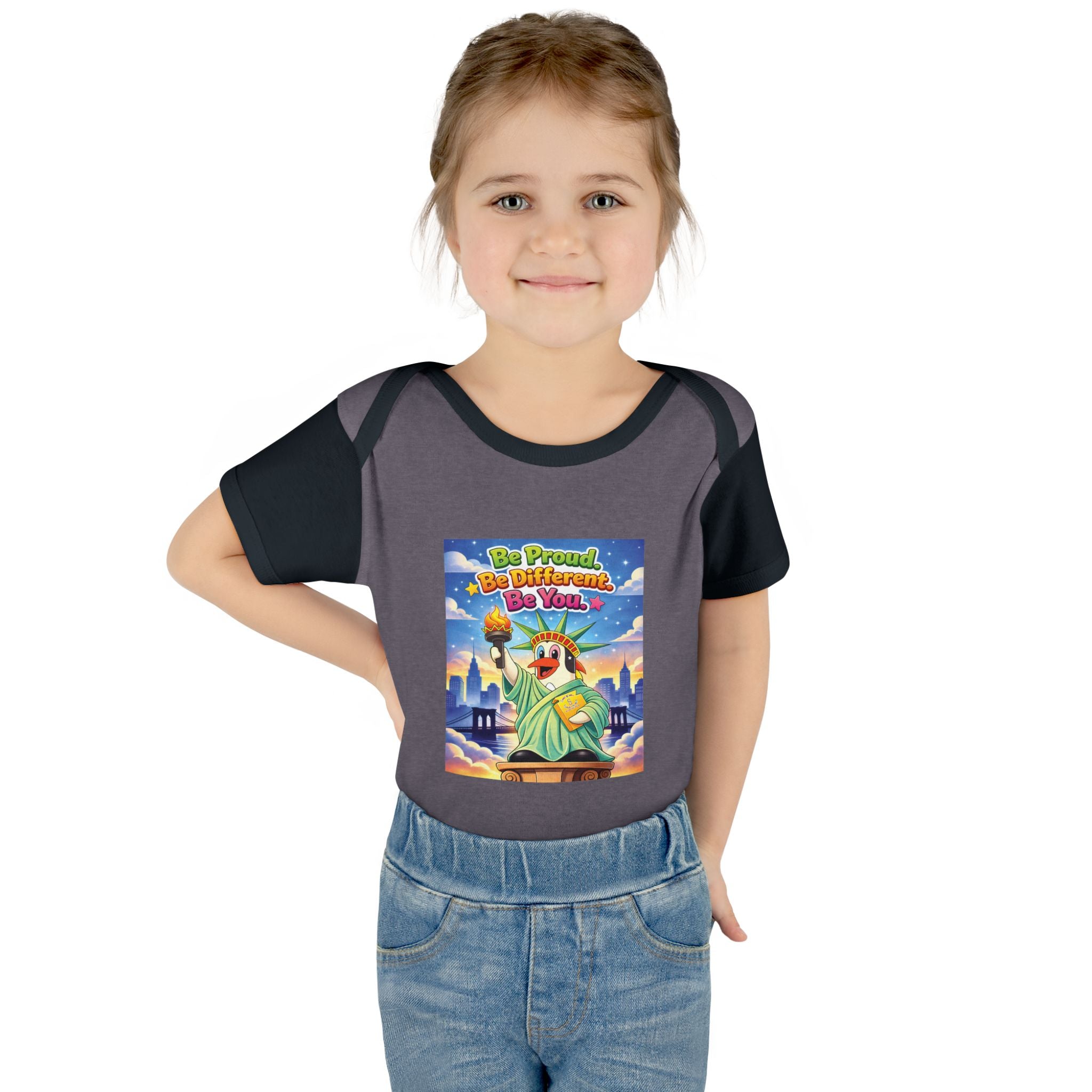 TuBz™ "Be Proud. Be Different. Be You." Infant Bodysuit - Inspirational Baby Onesie