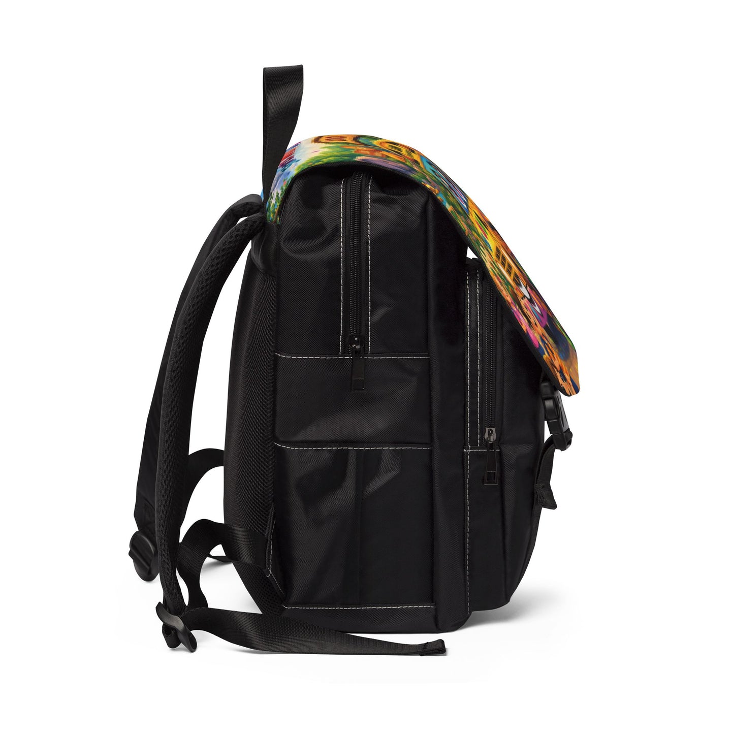 Lani™ Unisex Casual Shoulder Backpack – "Adventure Starts With Us!" Graphic