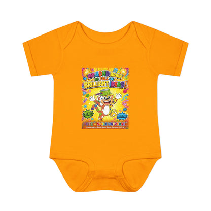 Potz™ Infant Baby Rib Bodysuit – "My ADHD Brain is Full of Brilliant Ideas!" Graphic Onesie | Smile Universe Collection