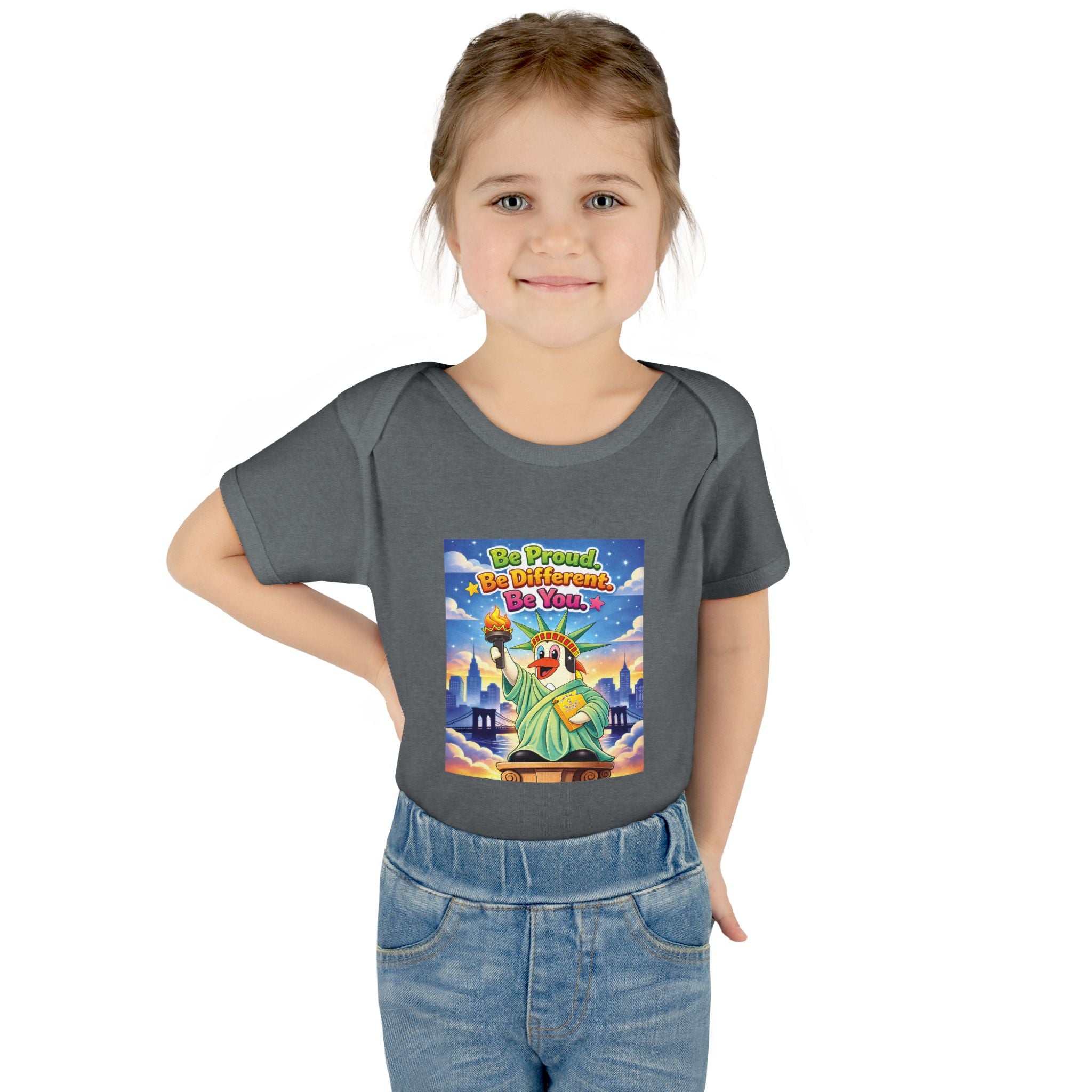 TuBz™ "Be Proud. Be Different. Be You." Infant Bodysuit - Inspirational Baby Onesie