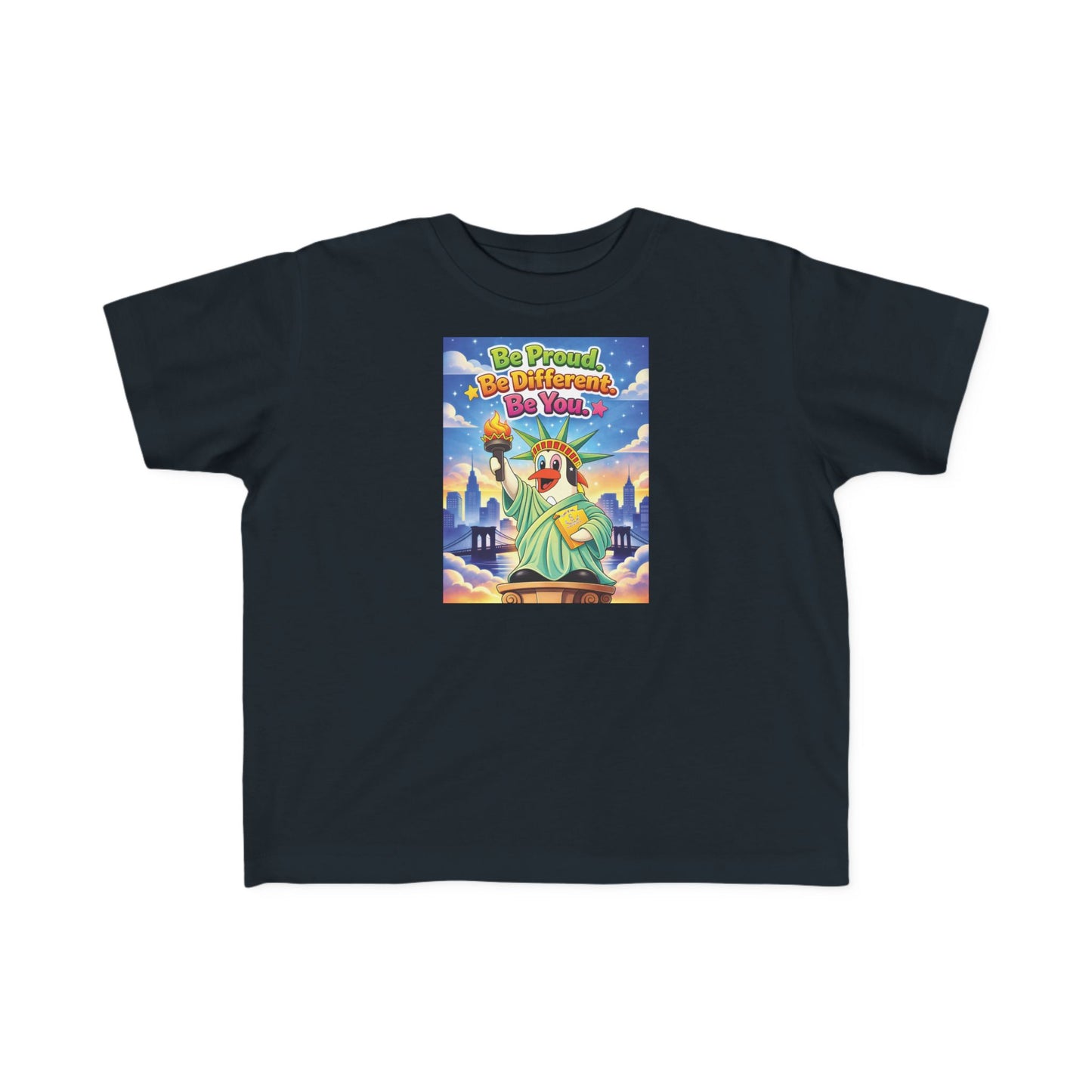 TuBz™ "Be Proud. Be Different. Be You." Kids T-Shirt - Inspirational Graphic Tee