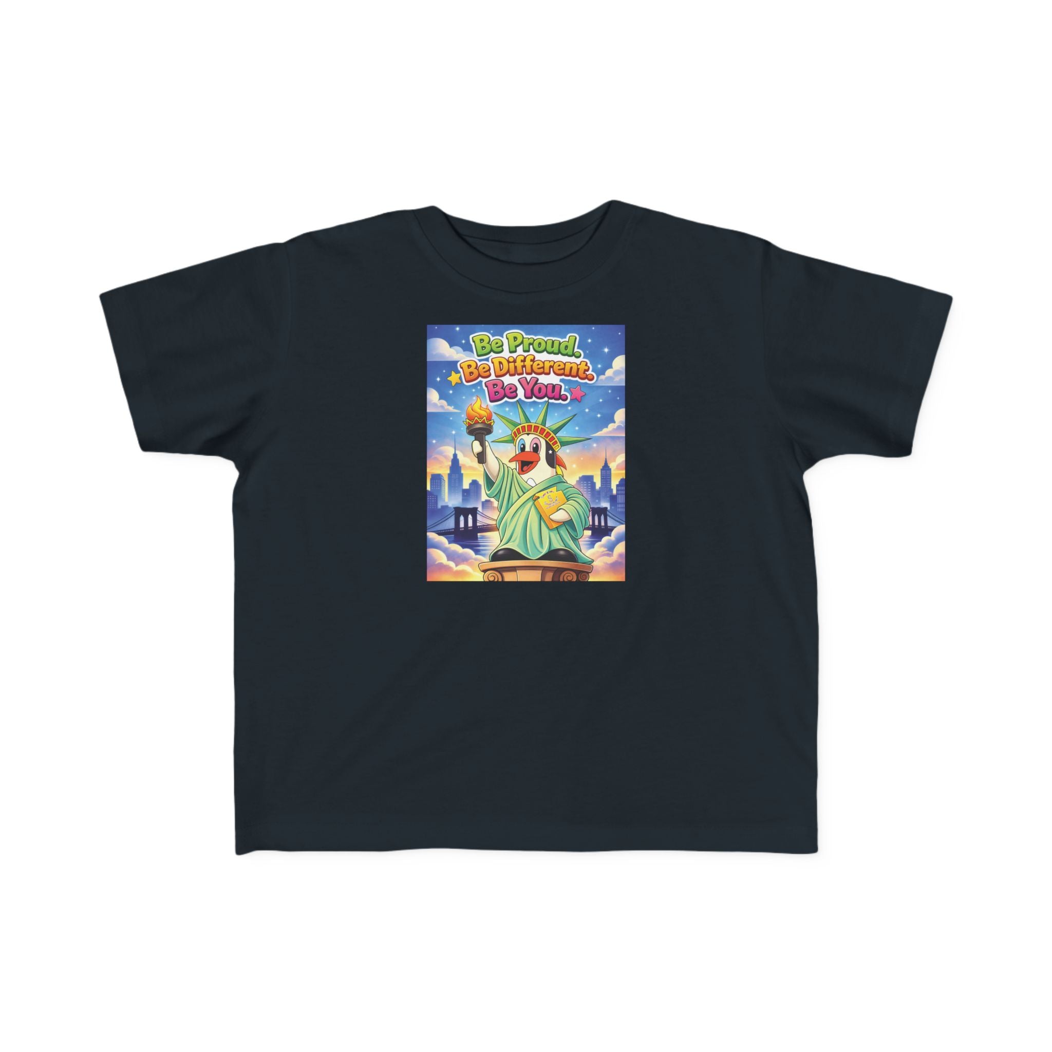 TuBz™ "Be Proud. Be Different. Be You." Kids T-Shirt - Inspirational Graphic Tee