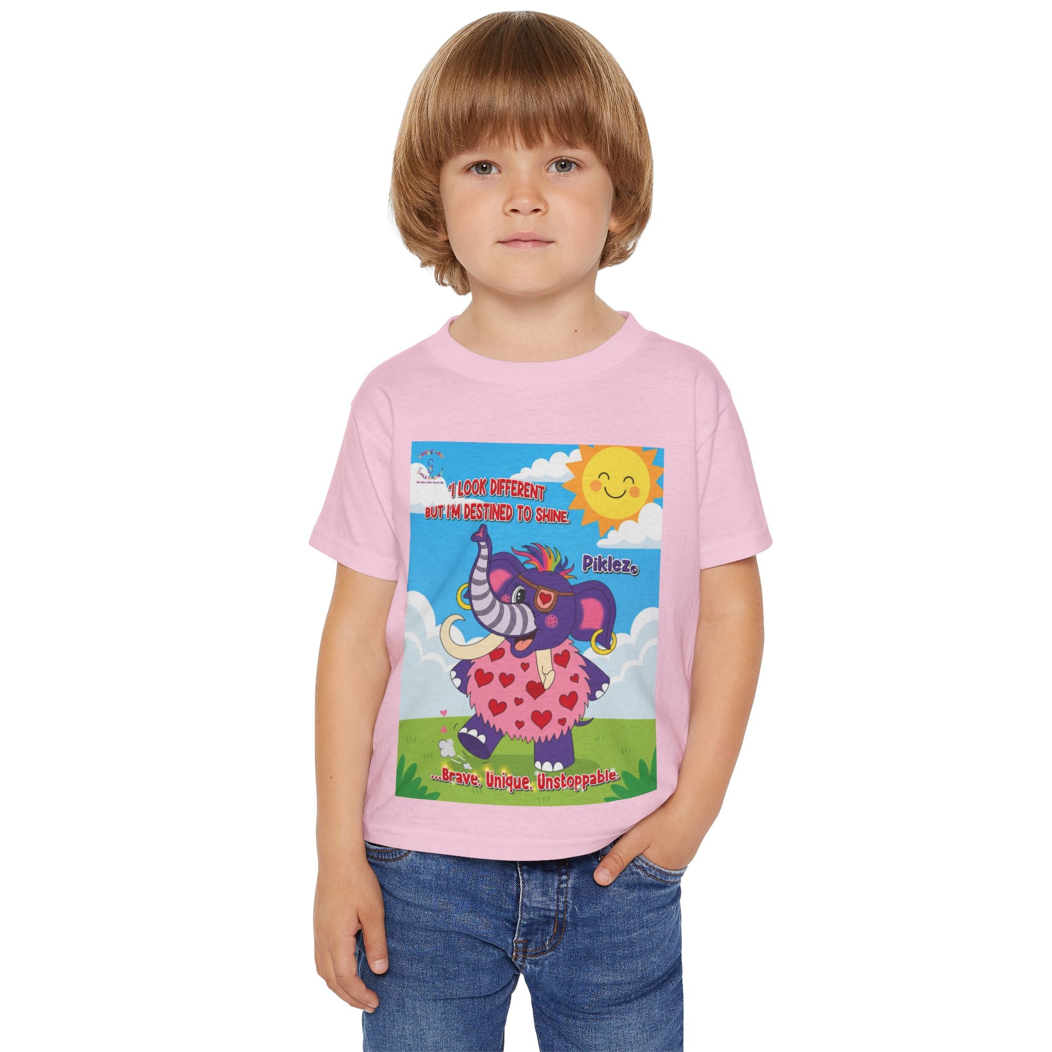 Piklez™ Toddler T-Shirt – “Destined to Shine” Kids Graphic Tee | Smile Universe Collection