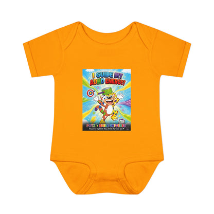 Potz™ Infant Baby Rib Bodysuit – "I Guide My ADHD Energy!" Graphic Onesie | Smile Universe Collection