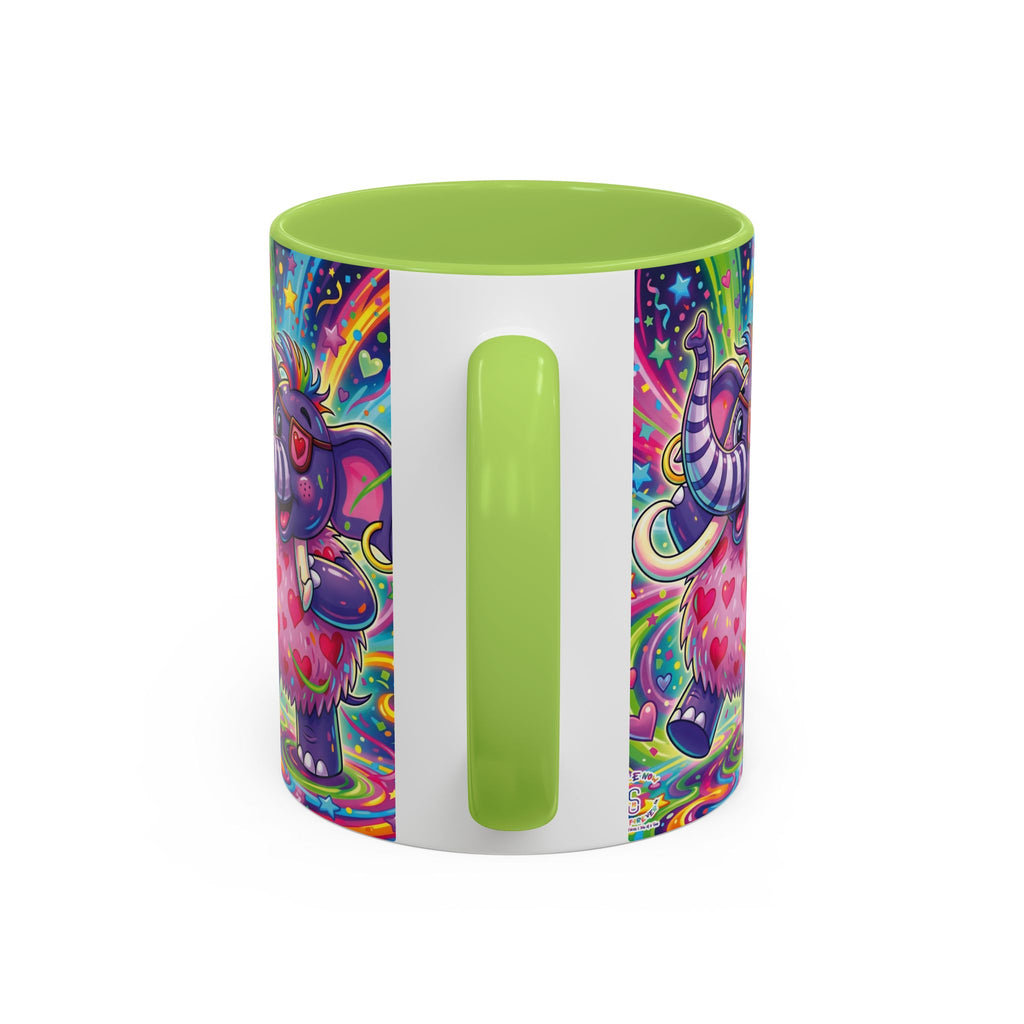 Piklez™ 11oz, 15oz Accent Coffee Mug – "Born to Celebrate!" Graphic | Smile Universe Collection